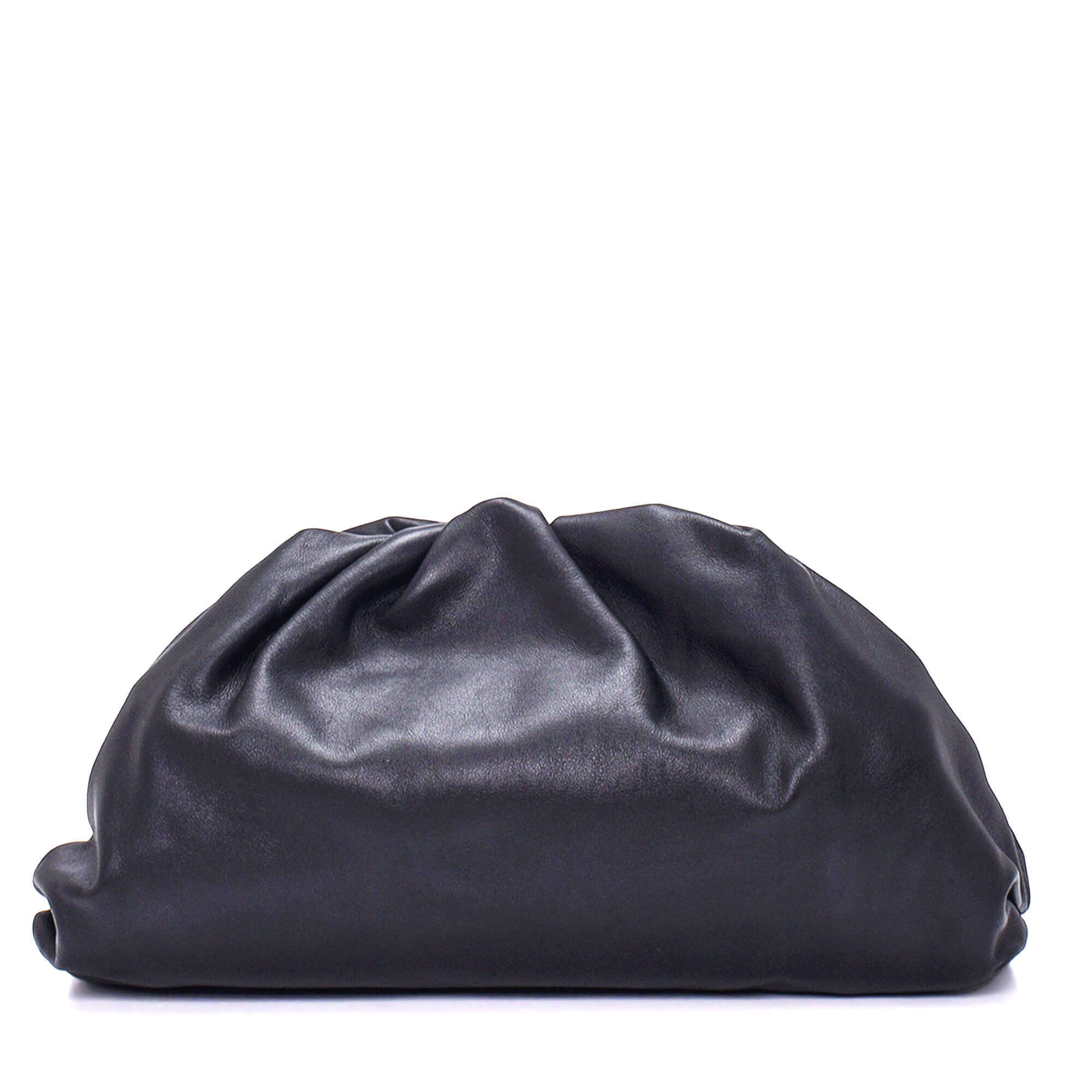 Bottega Veneta - Black Leather Pouch Bag & Clutch